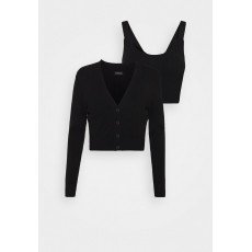 Kobiety COMBINATION_CLOTHING | Even&Odd SET - Kardigan - black/czarny - AM90959