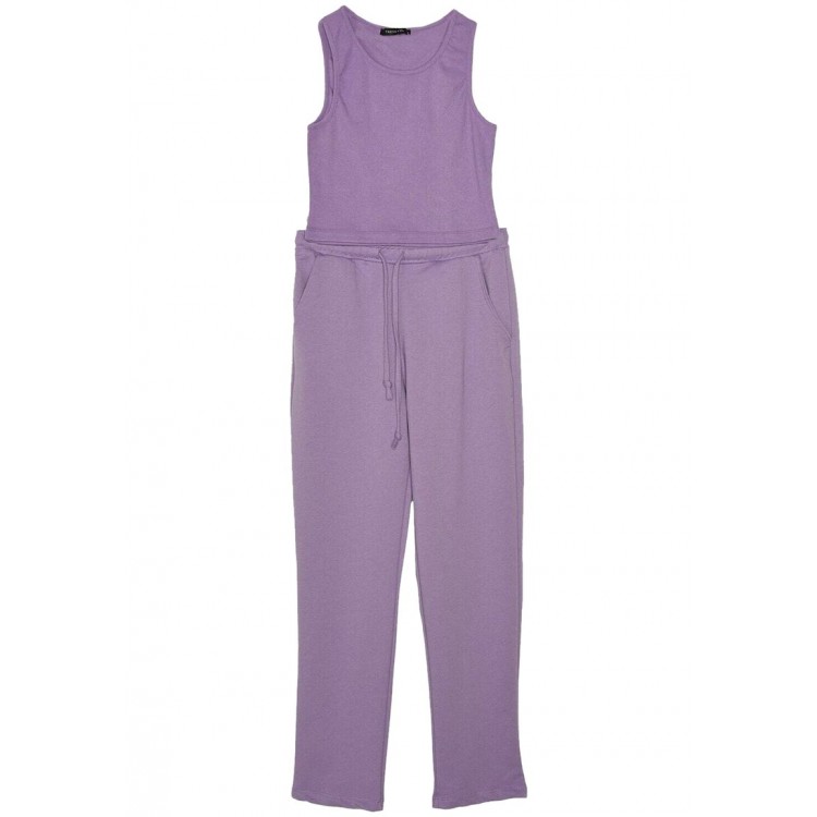 Kobiety COMBINATION CLOTHING | Trendyol Spodnie materiałowe - purple/fioletowy - BG84362