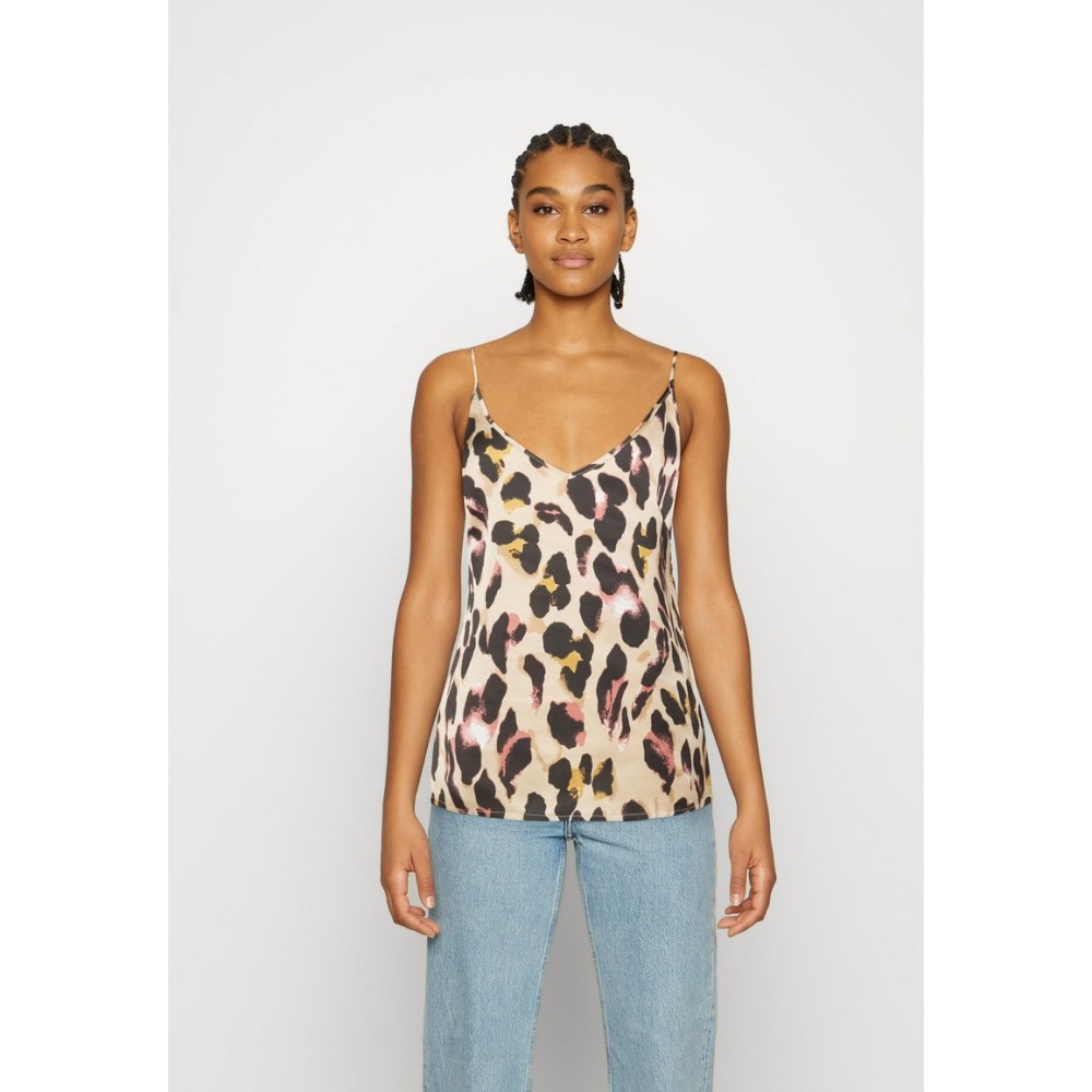 Kobiety SHIRT | Never Fully Dressed LEOPARD CAMI - Top - multi/beżowy - XD84118