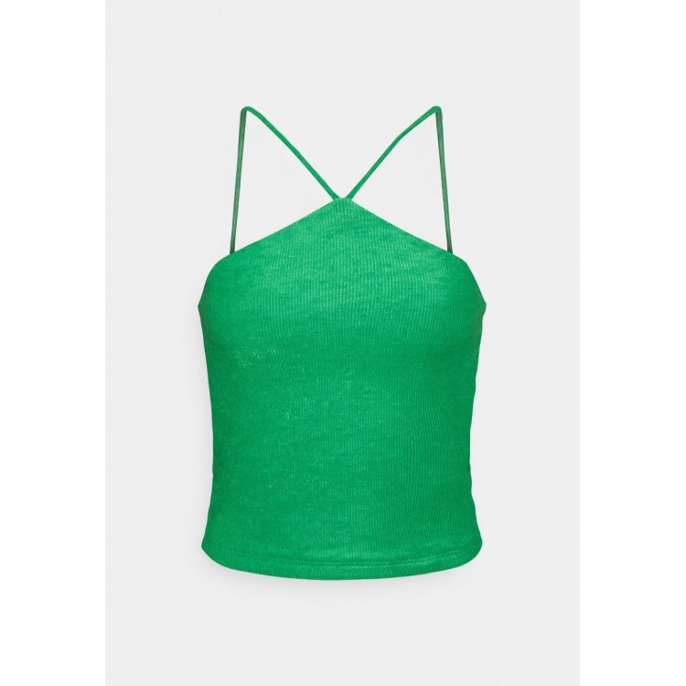 Kobiety T SHIRT TOP | Gina Tricot SEVGI SINGLET - Top - medium green/zielony - VR66681