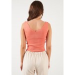 Kobiety T SHIRT TOP | LELA Top - light orange/łososiowy - YV20430
