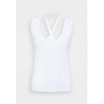 Kobiety T SHIRT TOP | MM6 Maison Margiela TANK - Top - white/biały - SV87910