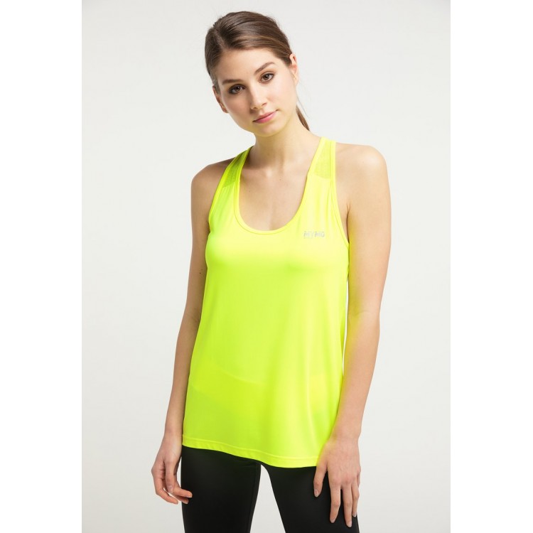 Kobiety T SHIRT TOP | myMo ATHLSR Top - neon gelb/żółty neon - HI86174