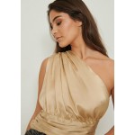 Kobiety T SHIRT TOP | NA-KD RECYCELT MIT - Top - beige/beżowy - EA37162
