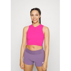 Kobiety T_SHIRT_TOP | Nike Performance CROP TANK - Top - active pink/white/różowy - HS06861