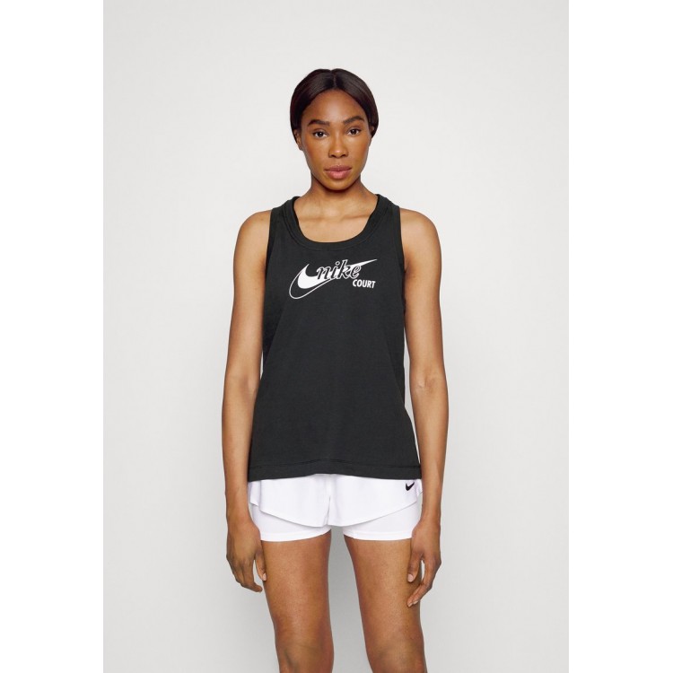 Kobiety T SHIRT TOP | Nike Performance TANK TENNIS - Top - black/czarny - WI62536