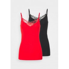 Kobiety T_SHIRT_TOP | ONLY 2er Pack - Top - black/high risk red/czarny - SH21894