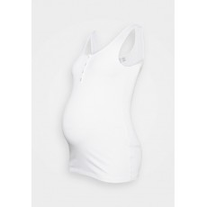 Kobiety T_SHIRT_TOP | Pieces Maternity PMKITTE TANK - Top - bright white/biały - OJ05362