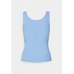 Kobiety T SHIRT TOP | Pieces Petite PCKITTE TANK - Top - vista blue/niebieski - WZ01535