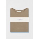 Kobiety T SHIRT TOP | PULL&BEAR 3-PACK OF RIBBED - Top - blue/off-white/brown/niebieski - SS58571