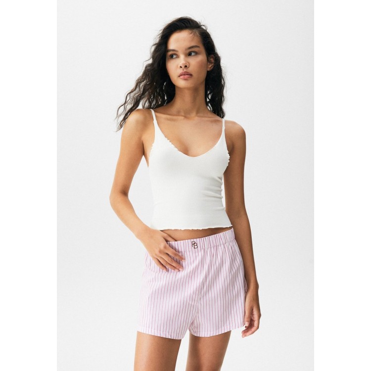 Kobiety T SHIRT TOP | PULL&BEAR SEAMLESS - Top - off white/mleczny - FA35826