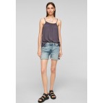 Kobiety T SHIRT TOP | QS by s.Oliver Top - dark grey/antracytowy - RO27464