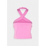 Kobiety T SHIRT TOP | Vero Moda VMALASKA HALTERNECK - Top - super pink/różowy - ET66068