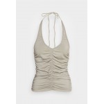 Kobiety T SHIRT TOP | Weekday HALTER - Top - beige/beżowy - FW90304