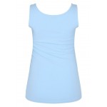 Kobiety T SHIRT TOP | Zizzi Top - light blue/jasnoniebieski - TI48346