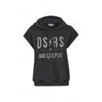 Kobiety SHIRT | Desires T-shirt z nadrukiem - black washed/czarny denim - LR99140