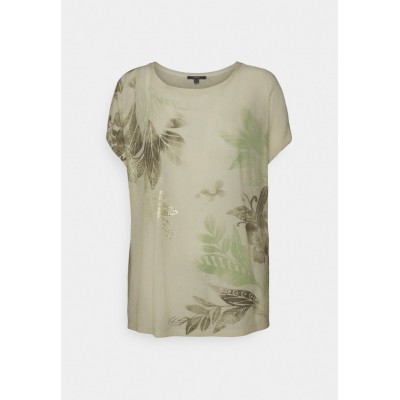 Kobiety SHIRT | Esprit Collection MIX TEE - T-shirt z nadrukiem - light beige/beżowy - KY94783
