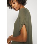 Kobiety SHIRT | Kaffe AMBER STANLEY - T-shirt basic - grape leaf/khaki - IC64056