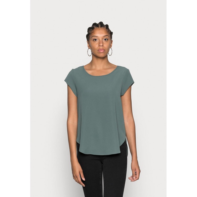 Kobiety SHIRT | ONLY ONLVIC SOLID TOP - T-shirt basic - balsam green/zielony - EC66518
