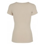 Kobiety SHIRT | Urban Classics T-shirt z nadrukiem - warm sand/piaskowy - WE81174