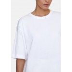 Kobiety T SHIRT TOP | 12storeez MASKULINER SCHNITT - T-shirt basic - white/biały - MR21775