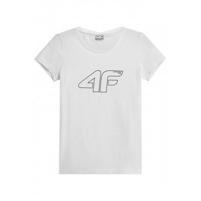 Kobiety T_SHIRT_TOP | 4F HIGHWAY-SHOP MIT AUFDRUC - T-shirt z nadrukiem - weiß/biały - ZO30258