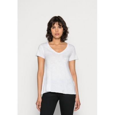 Kobiety T_SHIRT_TOP | American Vintage JACKSONVILLE V NECK TEE - T-shirt basic - blanc/biały - OC87787