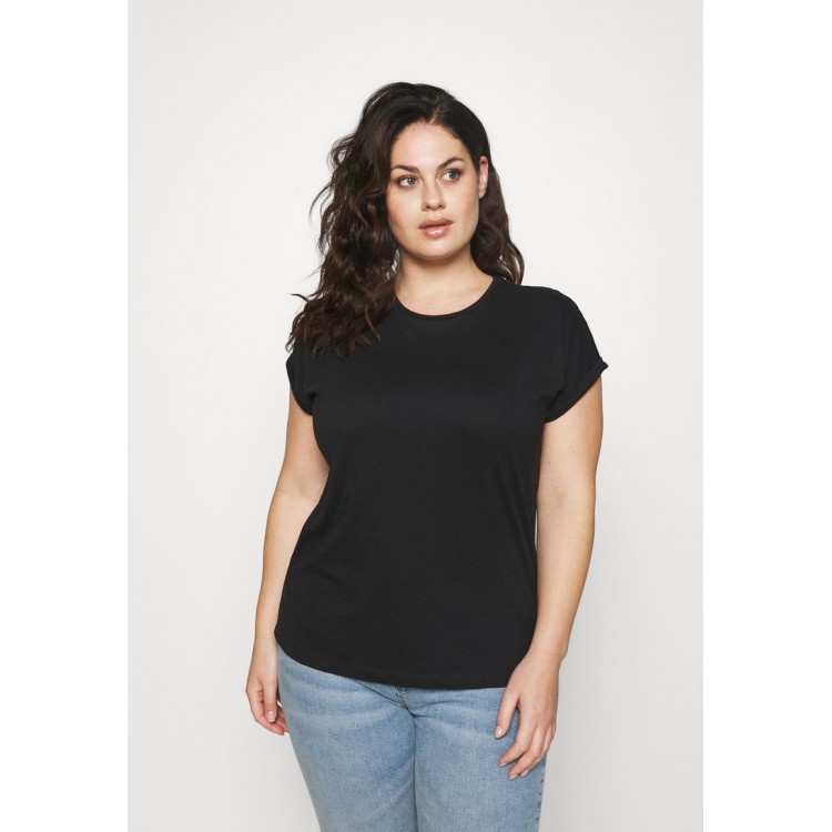 Kobiety T SHIRT TOP | Anna Field Curvy T-shirt basic - black/czarny - HP64348