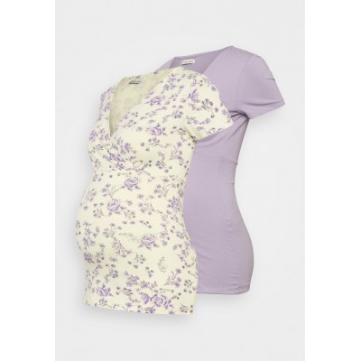 Kobiety T_SHIRT_TOP | Anna Field MAMA 2er PACK - T-shirt basic - multi coloured/lilac/grey/wielokolorowy - YZ62561