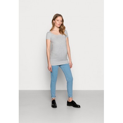 Kobiety T_SHIRT_TOP | Anna Field MAMA 3er PACK - T-shirt basic - light grey/blue/dark blue/jasnoszary - CT51223