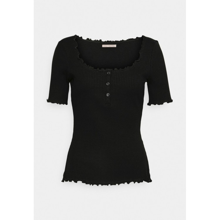 Kobiety T SHIRT TOP | Anna Field Petite T-shirt basic - black/czarny - NX10501