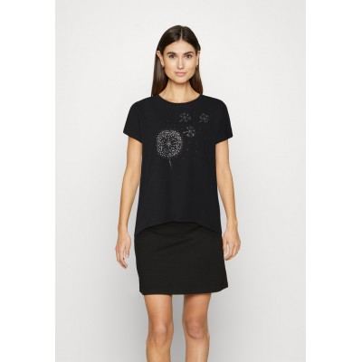 Kobiety T_SHIRT_TOP | Anna Field T-shirt z nadrukiem - black/czarny - PW91681