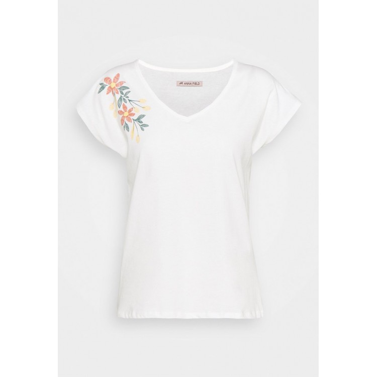 Kobiety T SHIRT TOP | Anna Field T-shirt z nadrukiem - white/biały - KY46838
