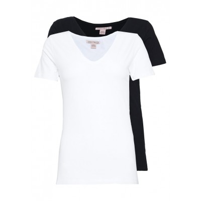 Kobiety T_SHIRT_TOP | Anna Field Tall 2 PACK  - T-shirt basic - black/white/czarny - UL79832