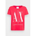 Kobiety T SHIRT TOP | Armani Exchange T-shirt z nadrukiem - magma/czerwony - PI65630