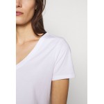 Kobiety T SHIRT TOP | Banana Republic NEW SUPIMA VEE - T-shirt basic - white/biały - LY21273
