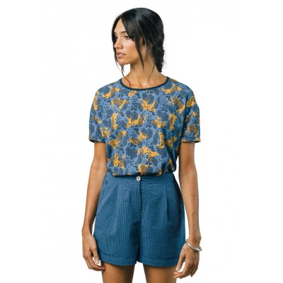 Kobiety T_SHIRT_TOP | Brava Fabrics LEO - T-shirt z nadrukiem - blue/niebieski - GU45468