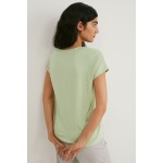Kobiety T SHIRT TOP | C&A Premium T-shirt z nadrukiem - light green/jasnozielony - HQ65146
