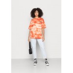 Kobiety T SHIRT TOP | Carhartt WIP ZONK - T-shirt z nadrukiem - elba / grapefruit / black/pomarańczowy - GJ22151