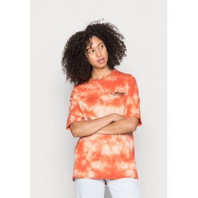 Kobiety T_SHIRT_TOP | Carhartt WIP ZONK - T-shirt z nadrukiem - elba / grapefruit / black/pomarańczowy - GJ22151