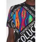 Kobiety T SHIRT TOP | Carlo Colucci BIG LETTERS UNISEX - T-shirt z nadrukiem - black/czarny - CP39110