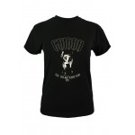 Kobiety T SHIRT TOP | Chiara Wear T-SHIRT DOG - T-shirt z nadrukiem - black/czarny - LI05420