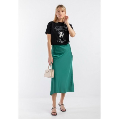 Kobiety T_SHIRT_TOP | Chiara Wear T-SHIRT DOG - T-shirt z nadrukiem - black/czarny - LI05420