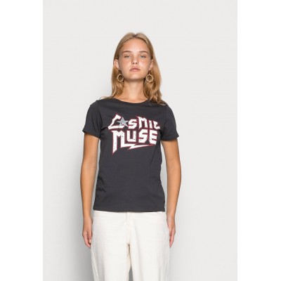 Kobiety T_SHIRT_TOP | Colourful Rebel COSMIC MUSE CLASSIC TEE WOMEN PIRATE - T-shirt z nadrukiem - anthracite/czarny - PI06355