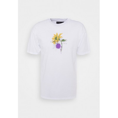 Kobiety T_SHIRT_TOP | Common Kollectiv BLOOM UNISEX - T-shirt z nadrukiem - white/biały - AD70665