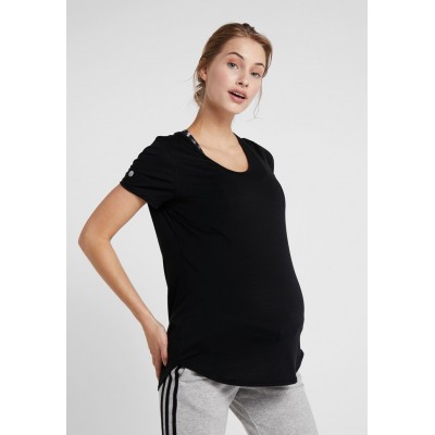 Kobiety T_SHIRT_TOP | Cotton On Body MATERNITY GYM TEE - T-shirt basic - black/czarny - MY40109