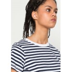 Kobiety T SHIRT TOP | Cotton On THE ONE BABY TEE - T-shirt basic - classic stripe white/navy/biały - OC94577