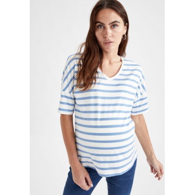Kobiety T_SHIRT_TOP | DeFacto T-shirt z nadrukiem - blue/niebieski - KB11285
