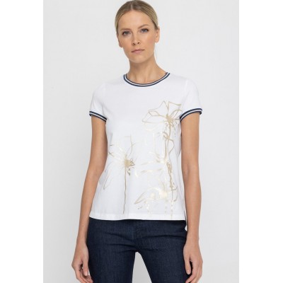 Kobiety T_SHIRT_TOP | Deni Cler Milano T-shirt z nadrukiem - biały - FK26676