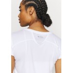 Kobiety T SHIRT TOP | Diadora TEAM - T-shirt basic - optical white/biały - SL77023